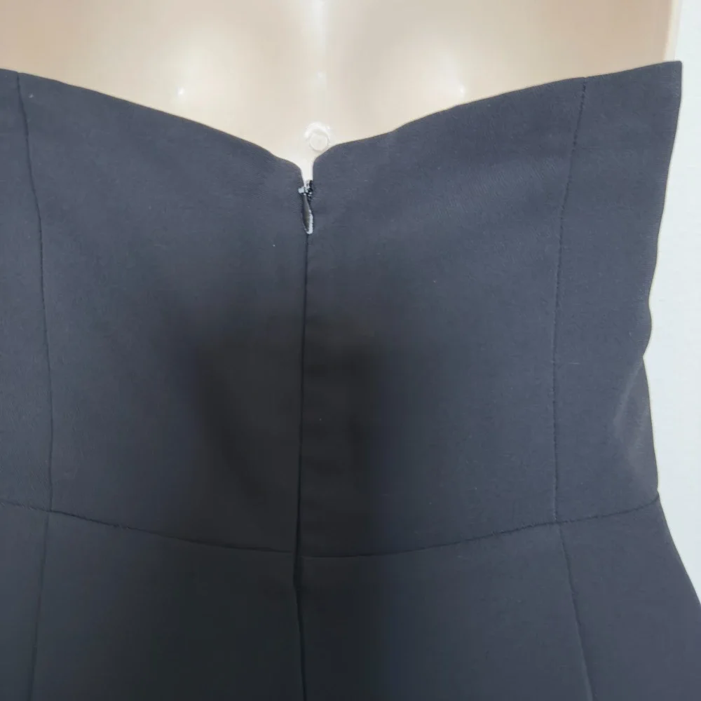 Amanda Uprichard Women‎ Formal Jumpsuit XS Black Cocktail Wide Leg Strapless - Picture 5 of 8